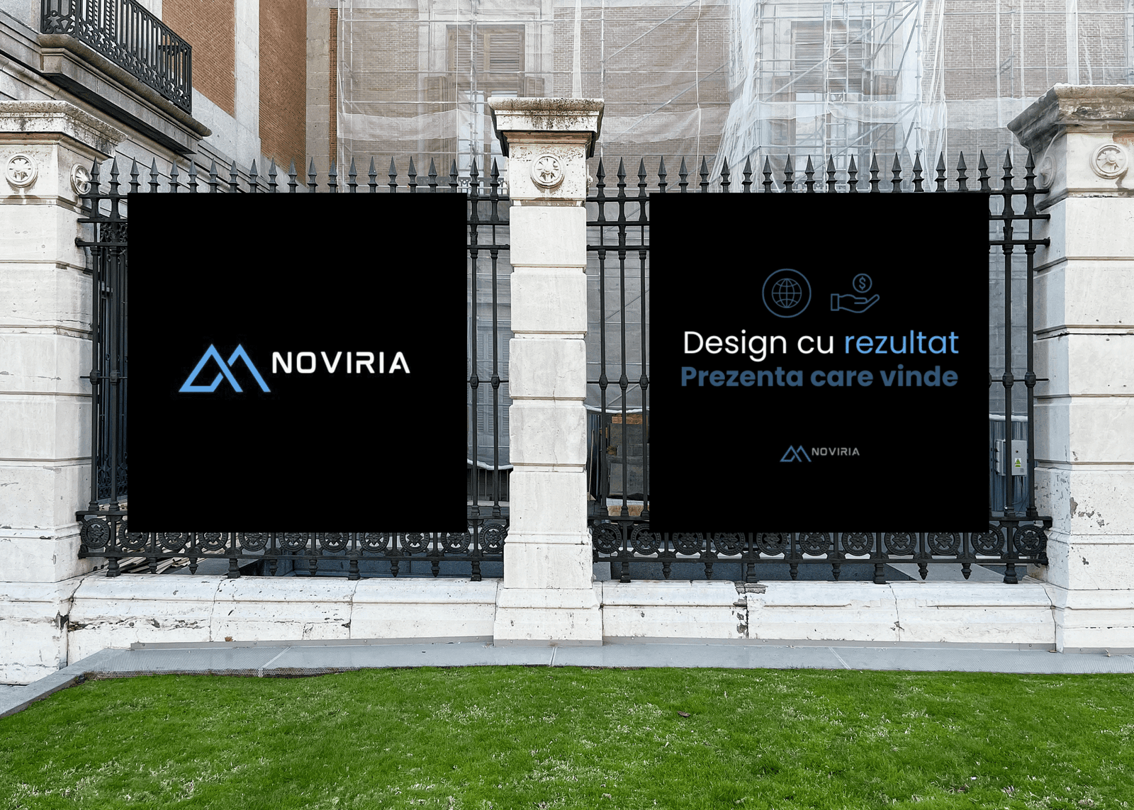 Noviria Web banner agentie de marketing, creare site web